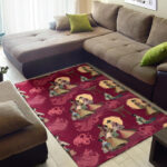 Japanese Tokyo Pattern Print Sillvela Area Rug