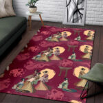 Japanese Tokyo Pattern Print Sillvela Area Rug