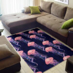 Jellyfish Print Pattern Sillvela Area Rug