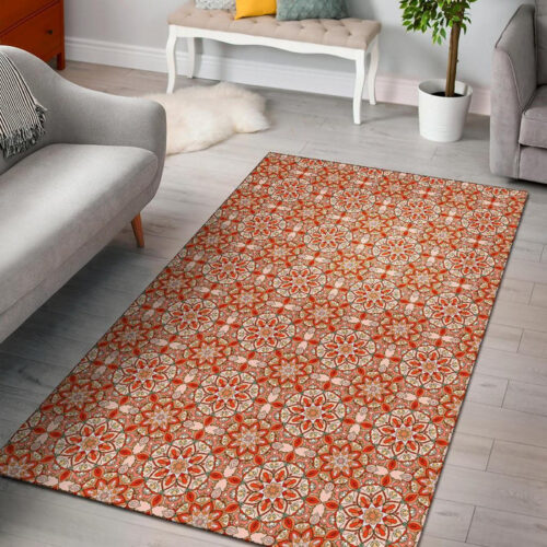 Keleidoscope Print Pattern Sillvela Area Rug