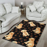 Labrador Dog Pattern Print Sillvela Area Rug