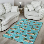 Mallard Duck Pattern Print Sillvela Area Rug