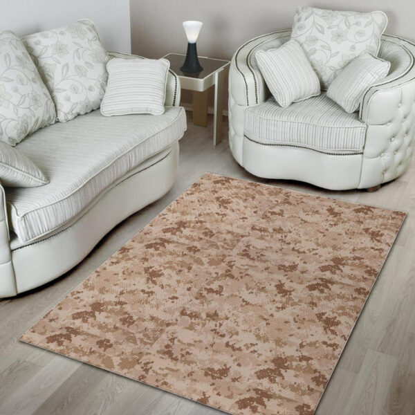 Marine Military Camouflage Camo Pattern Print Sillvela Area Rug