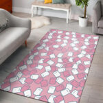 Marshmallow Colorful Print Pattern Sillvela Area Rug