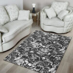 Mechanic Pattern Print Sillvela Area Rug