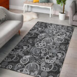 Mechanic Print Pattern Sillvela Area Rug