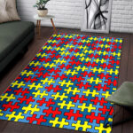 Merchandise Autism Awareness Sillvela Area Rug