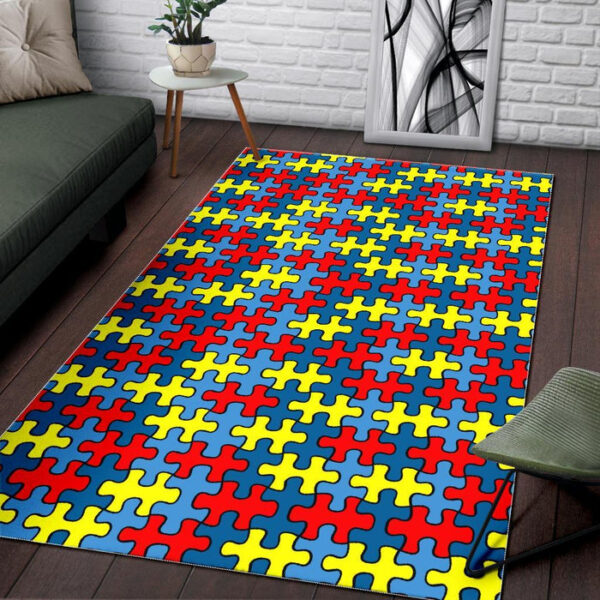 Merchandise Autism Awareness Sillvela Area Rug