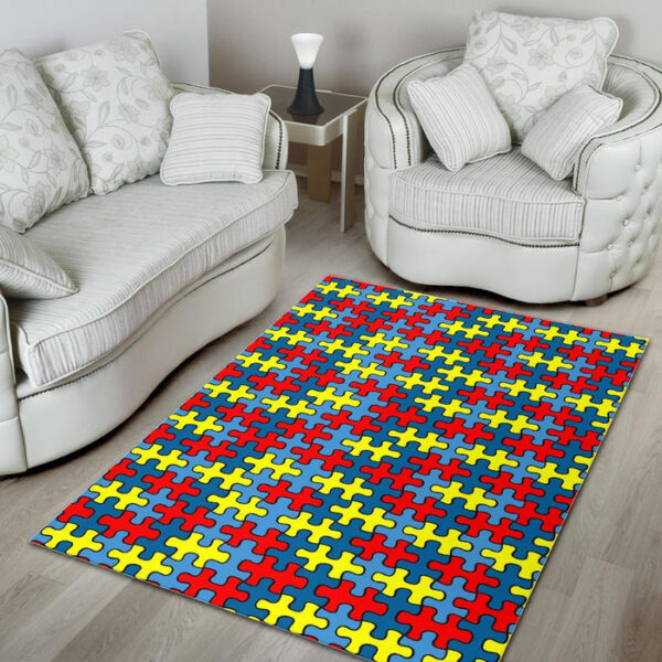 Merchandise Autism Awareness Sillvela Area Rug