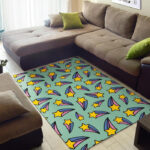 Metero Star Pattern Print Sillvela Area Rug