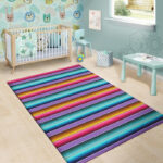 Mexican Baja Serape Sillvela Area Rug