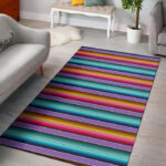 Mexican Baja Serape Sillvela Area Rug