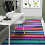Mexican Baja Serape Sillvela Area Rug