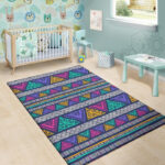 Multicolor Native Aztec Abstract Doodle Sillvela Area Rug