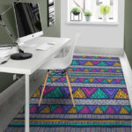 Multicolor Native Aztec Abstract Doodle Sillvela Area Rug