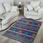 Multicolor Native Aztec Abstract Doodle Sillvela Area Rug