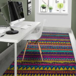 Multicolor Native Aztec Abstract Geometric Sillvela Area Rug