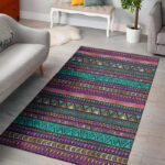 Multicolor Native Aztec Doodle Sillvela Area Rug