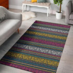 Multicolor Rose Floral Abstract Tribal Aztec Sillvela Area Rug
