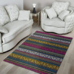 Multicolor Rose Floral Abstract Tribal Aztec Sillvela Area Rug