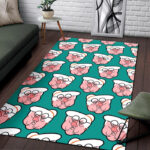 Nana Grandma Pattern Print Sillvela Area Rug
