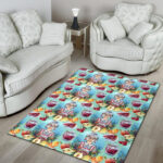 Nana Grandma Print Pattern Sillvela Area Rug