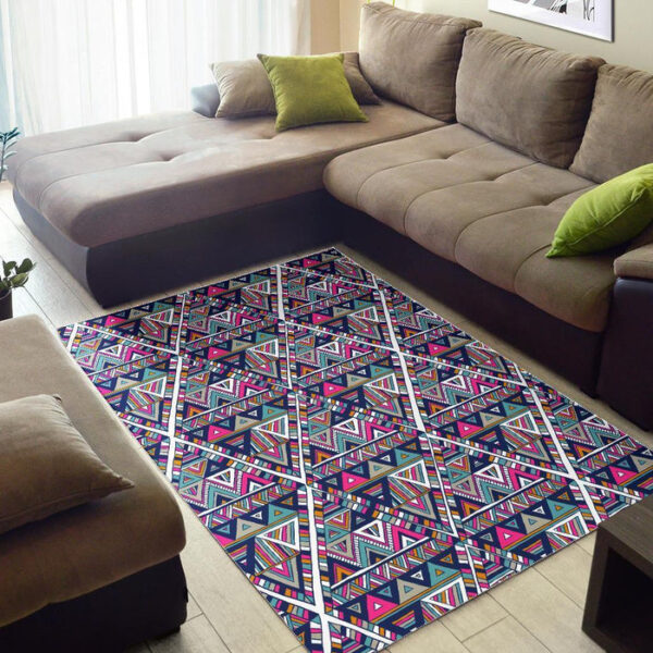 Native Navajo American Indians Aztec Tribal Print Sillvela Area Rug