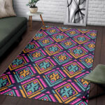 Navajo Indians Aztec Tribal Native American Print Sillvela Area Rug