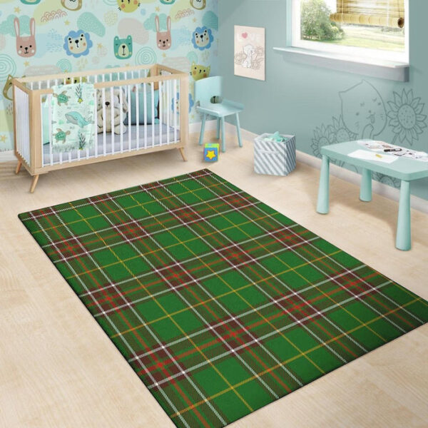 Newfoundland Tartan Green Plaid Sillvela Area Rug