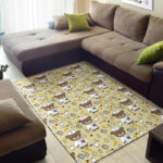 Nurse Teddy Bear Pattern Print Sillvela Area Rug