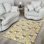 Nurse Teddy Bear Pattern Print Sillvela Area Rug