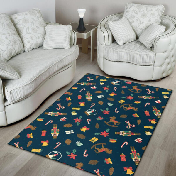 Nutcracker Print Pattern Sillvela Area Rug