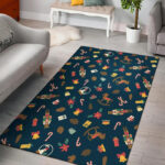 Nutcracker Print Pattern Sillvela Area Rug