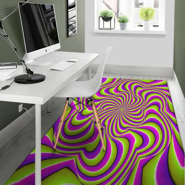 Optical illusion Abstract Sillvela Area Rug