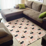 Ostrich Cute Pattern Print Sillvela Area Rug