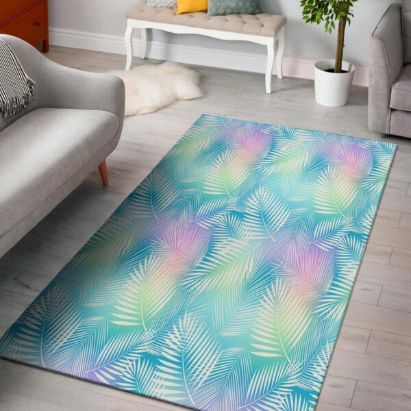 Palm Leaf Hawaiian Print Sillvela Area Rug