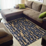 Pattern Print Chess Sillvela Area Rug