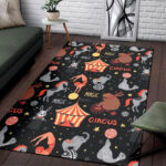 Pattern Print Circus Sillvela Area Rug