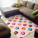 Pattern Print Donut Sillvela Area Rug