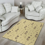Pattern Print Golf Sillvela Area Rug