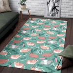 Pattern Print Guinea Pig Sillvela Area Rug