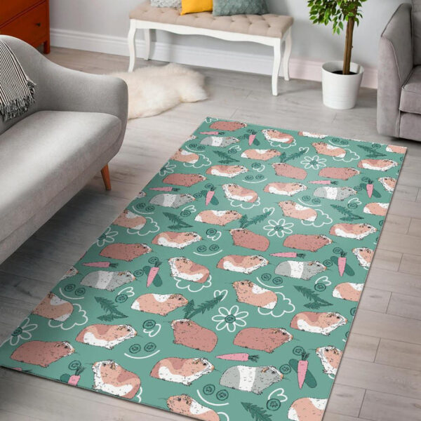 Pattern Print Guinea Pig Sillvela Area Rug