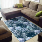 Pattern Print Jellyfish Sillvela Area Rug