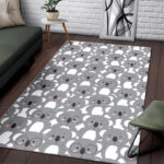 Pattern Print Koala Sillvela Area Rug