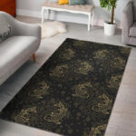 Pattern Print Koi Fish Sillvela Area Rug