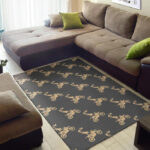 Pattern Print Motocross Sillvela Area Rug