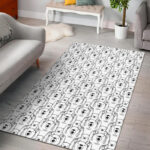 Pattern Print Polar Bear Sillvela Area Rug