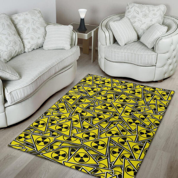 Pattern Print Radiation Sillvela Area Rug
