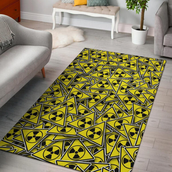 Pattern Print Radiation Sillvela Area Rug