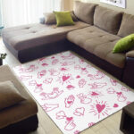 Pattern Print Sign Language Sillvela Area Rug